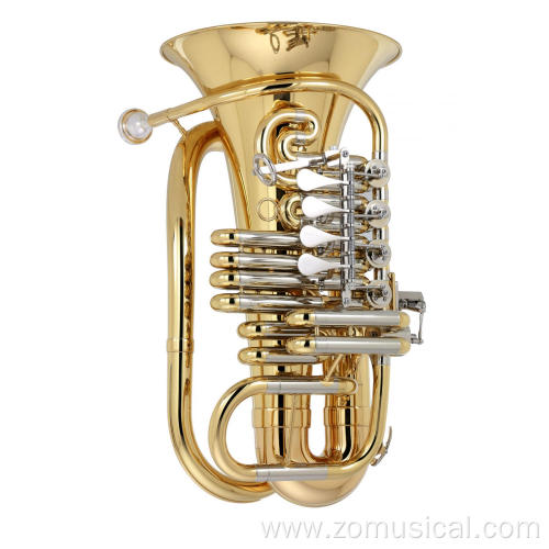 Tuba F brass rotary valve